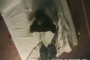 Sexy and hot Spanish dark brown hottie bonks and receives jizzed on