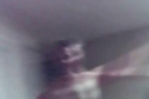 My girlfriend proudly displays her big rounded booty