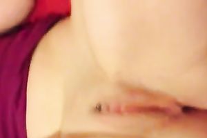 Shaved pink slit of my white hottie drilled in missionary style