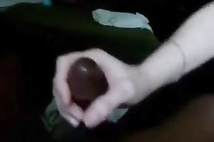 Munching a small dark rod of my secret paramour on livecam