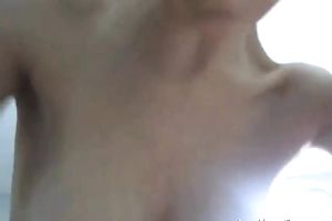 My slim & spunky girlfriend with large boobs wants my moist pecker badly