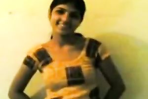 Slutty Indian legal age teenager sucks a dong and welcomes it in her twat