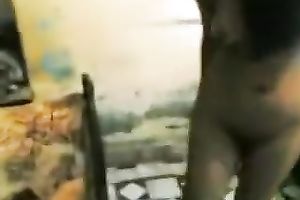 Slutty Indian legal age teenager sucks a dong and welcomes it in her twat