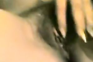 Slutty Indian legal age teenager sucks a dong and welcomes it in her twat