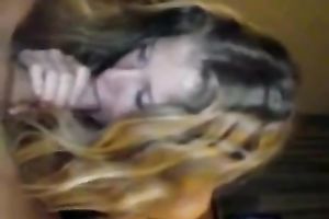 My excellent blond GF feels glad to work on my rod