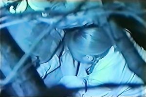 This horny Japanese hussy is giving her paramour a fine oral-service