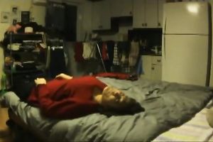 Slutty Korean playgirl with large wobblers likes 69 position