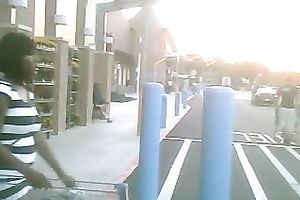 Saucy dark mother I'd like to fuck from the ghetto and her hawt upskirt