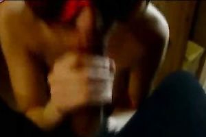 Masked Babe Voraciously Devours His Huge Black Cock With Lust