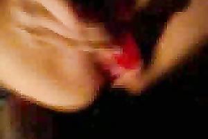 Babe's Intense Anal Thrusting While Fiercely Masturbating