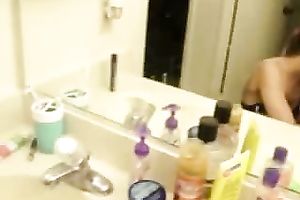 Sexy Brunette Moans Lustfully While Riding Her Boyfriend's Giant Cock