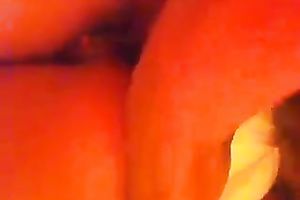 Old dark and slim hoe takes pecker in her face hole and sucks it hard