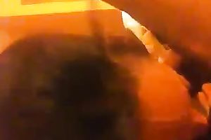 Old dark and slim hoe takes pecker in her face hole and sucks it hard