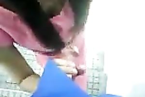 Kinky Indian college slutwife gives me oral in public place