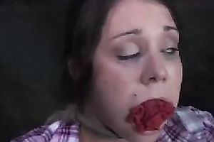 Raunchy brunette hair with well-matured bumpers need to be punished hard