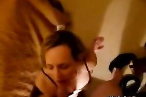 Skinny housewife is also worthwhile in deepthroating dick of her BF