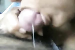 My paramour works on my shlong untill it explodes with cum