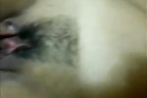 Fingering my wife's curly Asian cum-hole to agonorgasmos homemade scene