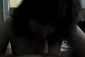 Busty nest door babe is pleased to engulf my large dong during the time that her bf's at work