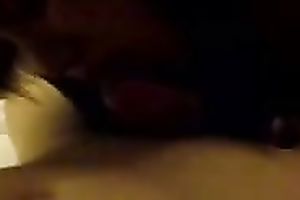 Young Chinese hooker with hirsute cum-hole sucks on my cock