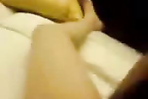 Young Chinese hooker with hirsute cum-hole sucks on my cock