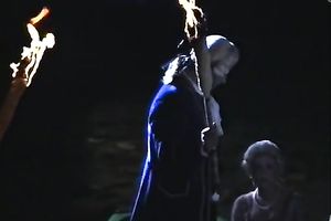 Amazing retro scene with a medieval duchess blowing and getting screwed