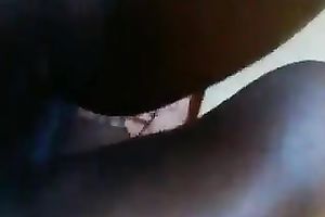 Stunning POV with my slender ebony GF fingering her fur pie