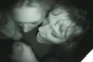 Three insatiable strumpets engulf my jock in breath-taking POV video