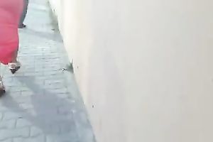 Long-haired woman wearing a hawt petticoat receives caught on my hidden cam