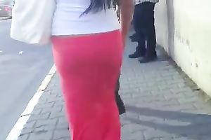 Long-haired woman wearing a hawt petticoat receives caught on my hidden cam