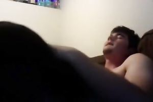 Dark-haired babe with palatable boobs doesn't mind having sex on livecam