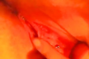 Close up homemade pussy-fingering act with my ex GF