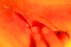 Close up homemade pussy-fingering act with my ex GF