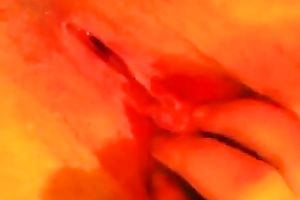 Close up homemade pussy-fingering act with my ex GF