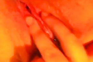 Close up homemade pussy-fingering act with my ex GF