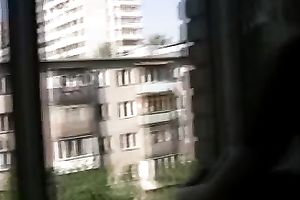 Pees fetish outdoor movie with long-haired dark brown Olga