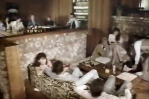 Eye catching brunette receives her unshaved slit worked over in missionary position