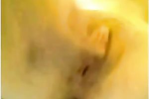Foot fetish livecam solo scene with a slim brunette hair slutwife