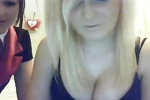 Two slutty colllege cuties give a sexy intimate web camera performance