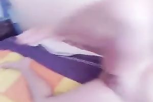 Skinny dirty slut wife with sloppy milk cans is eating anything on her way