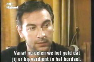 Sassy golden-haired in nylons receives her pussy licked on the table