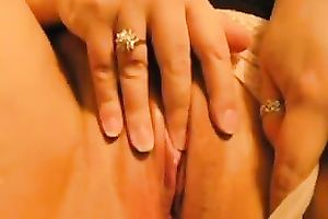 I pull my pants to the side and begin my wild masturbation sessiobn