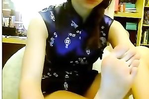 Amazing foot fetish webcam solo play with my concupiscent coed