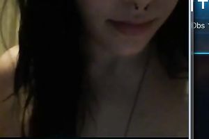 Beautiful brunette hair teen teased me with her consummate milk cans
