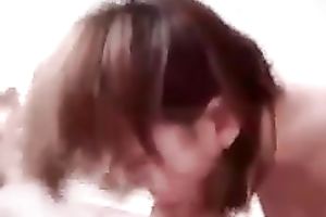 My Asian GF blows and welcomes my wang in her butthole