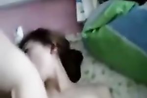 My Asian GF blows and welcomes my wang in her butthole