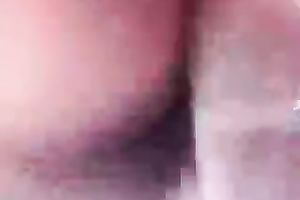 Not that large pecker reaming a taut arse aperture of white playgirl