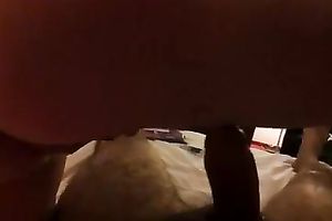 Chubby blonde mama gives head to me and shows her cock-riding skills
