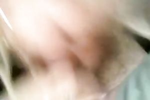 Kinky white slim slutty wife in my car loving to be filmed