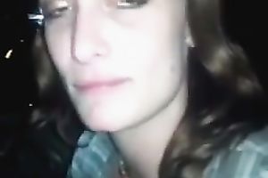 White doxy sucks my BBC and welcomes it in her cum-hole